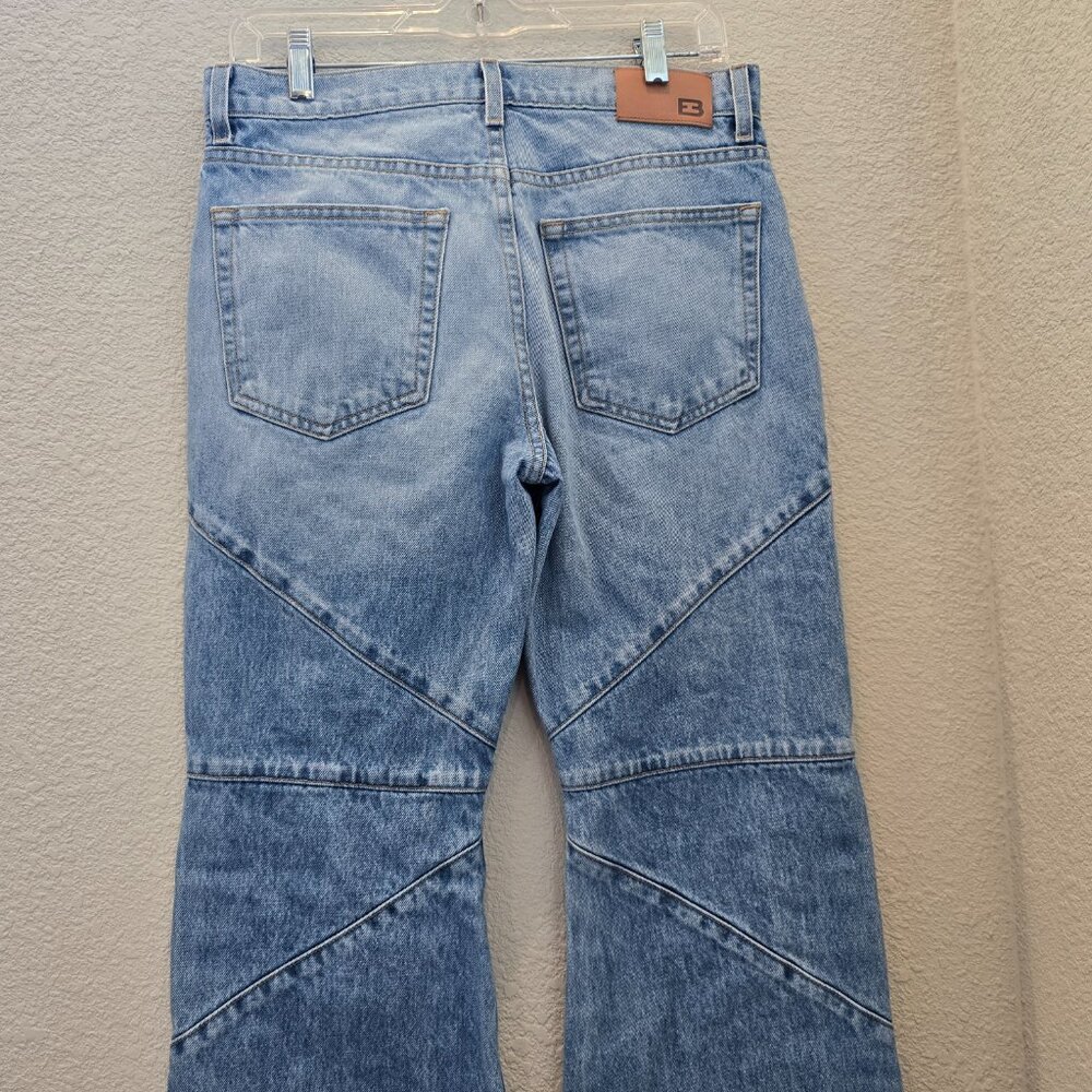 EB Denim Light Blue Flare Wide Leg Jeans - Picture 7 of 7